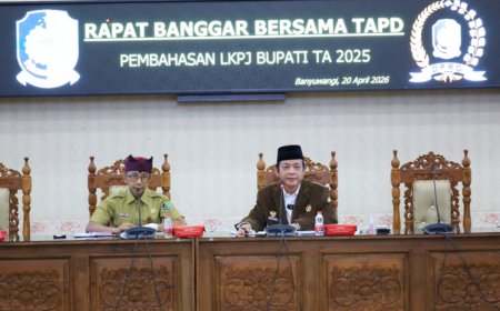 Banggar DPRD Banyuwangi Cermati LKPJ 2025, Soroti Capaian dan Evaluasi Kinerja Eksekutif