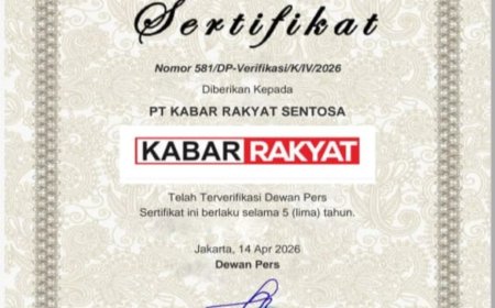 Kembali Terverifikasi Faktual Dewan Pers, Kabarrakyat.id Tegaskan Komitmen Media Profesional dan Mencerahkan