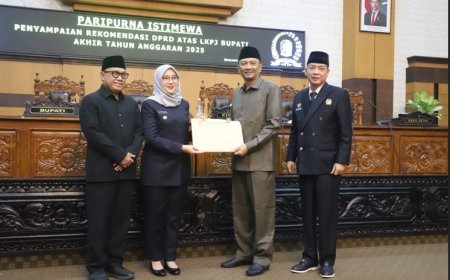 Rekomendasi DPRD Banyuwangi Berikan Apresiasi dan Catatan Kritis Terhadap LKPJ Bupati Akhir Tahun Anggaran 2025