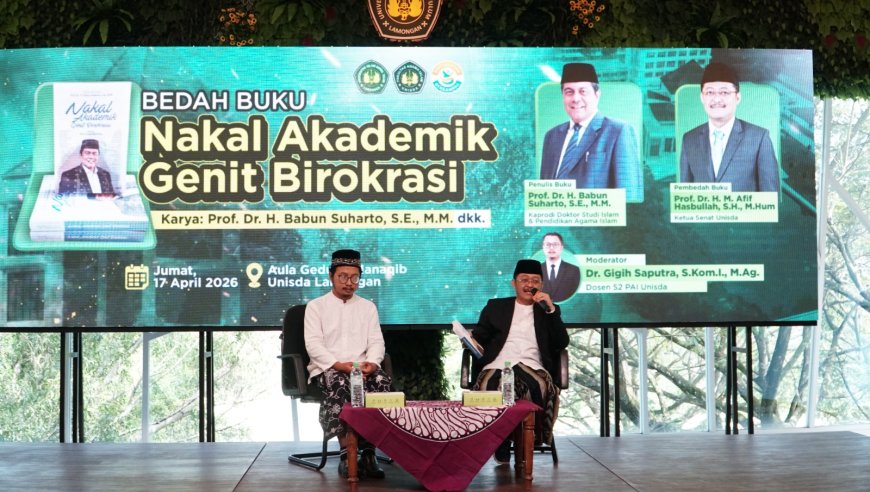 Bedah Buku “Nakal Akademik Genit Birokrasi” di Unisda Lamongan Soroti Integritas dan Transformasi Kampus