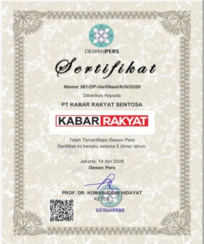Kembali Terverifikasi Faktual Dewan Pers, Kabarrakyat.id Tegaskan Komitmen Media Profesional dan Mencerahkan