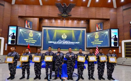 Lanal Banyuwangi Terima Penghargaan Kinerja Penegakan Hukum dari Kasal