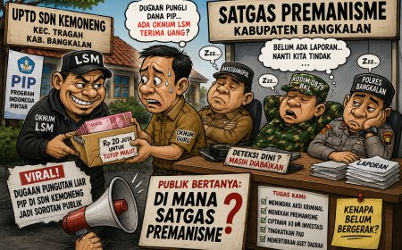 Satgas Premanisme Bangkalan Dipertanyakan, Dugaan Pungli PIP SDN Kemoneng Belum Tersentuh
