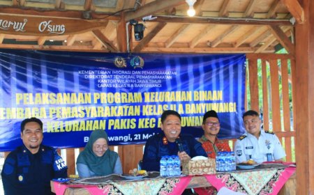 Lapas Banyuwangi Resmikan Kelurahan Pakis Jadi Wilayah Binaan, Hadirkan Cek Kesehatan Gratis hingga Bansos