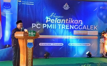 Pelantikan PMII Trenggalek, Ketua DPRD Soroti Pentingnya Kontrol Mahasiswa
