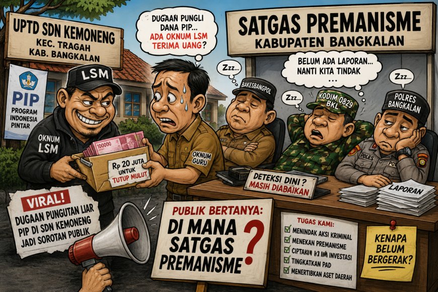 Satgas Premanisme Bangkalan Dipertanyakan, Dugaan Pungli PIP SDN Kemoneng Belum Tersentuh