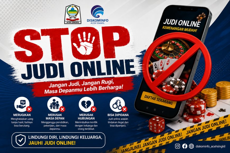 Bahaya Judi Online, Kominfo Aceh Singkil Ingatkan Ancaman Sosial dan Finansial