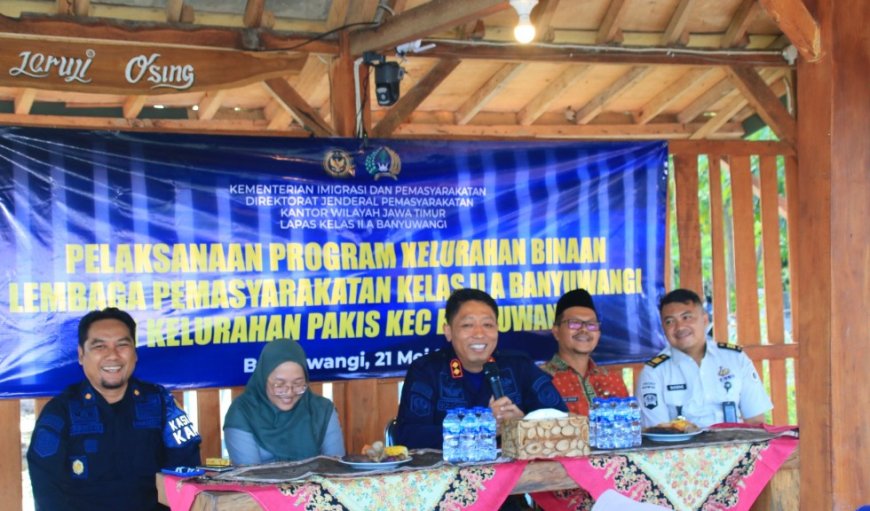 Lapas Banyuwangi Resmikan Kelurahan Pakis Jadi Wilayah Binaan, Hadirkan Cek Kesehatan Gratis hingga Bansos