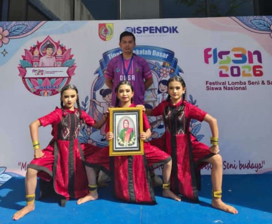 Siswa SDN Dukuh Mencek 03 Raih Juara 1 Lomba Tari FLS3N Tingkat Kabupaten Jember