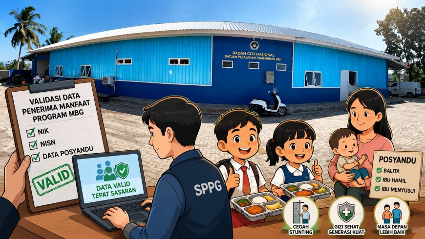 Agar Tepat Sasaran, SPPG Bondowoso Pujer Mangli Kembali Lakukan Validasi Data Penerima MBG