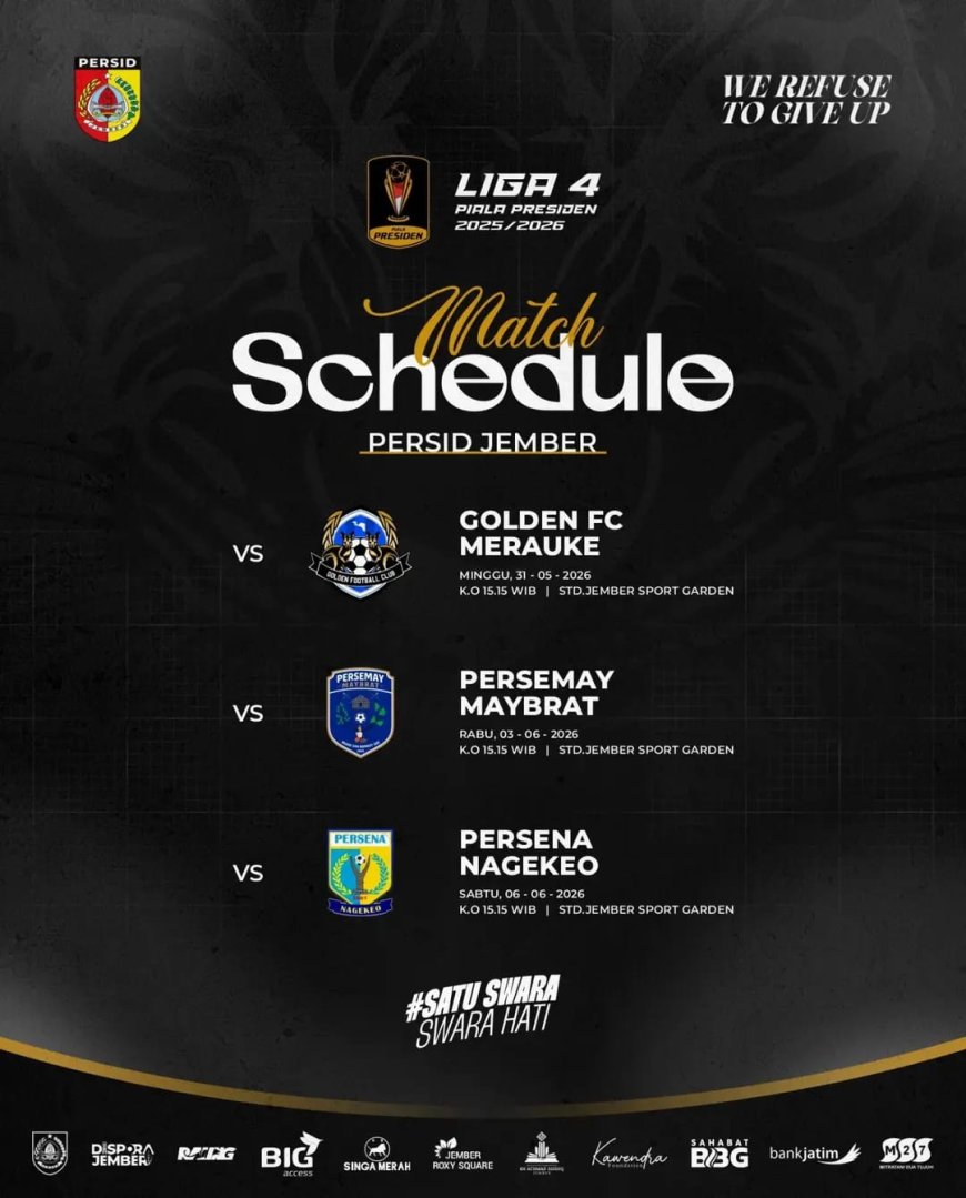 Persid Jember Siap Mengaum di Kandang, Optimistis Lolos dari Grup P Liga 4 Piala Presiden