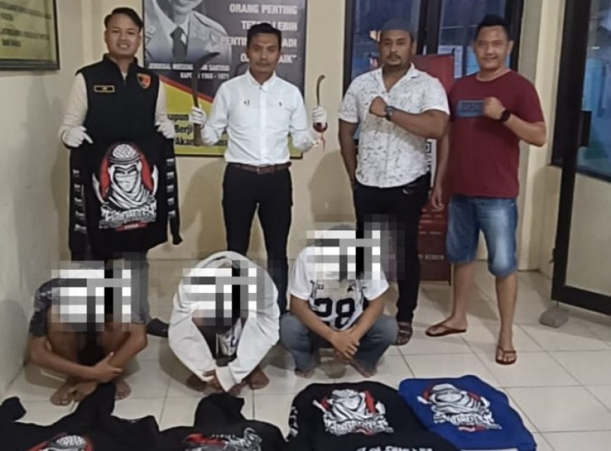 Tindak Tegas Premanisme, Polresta Banyuwangi Amankan Komplotan Pemuda Bersajam di Blimbingsari