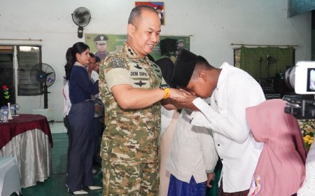 HUT Ke-44 Dandim Lamongan, Pilih Berbagi dengan Anak Yatim