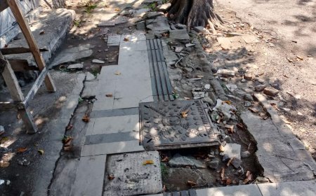 Warga Keluhkan Trotoar Rusak, Komisi IV DPRD Banyuwangi Minta Segera Ada Perbaikan
