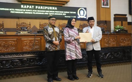 DPRD Banyuwangi Gelar Rapat Paripurna Penyampaian Nota Penjelasan Raperda Pertanggungjawaban Pelaksanaan APBD Tahun 2025