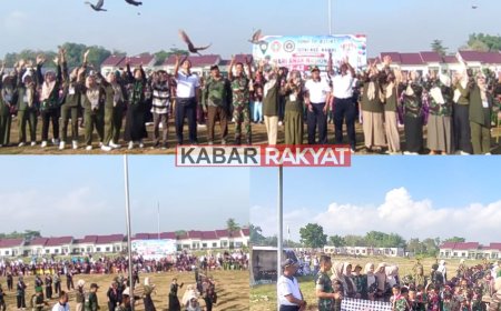 900 Anak TK Meriahkan Hari Anak Nasional Bersama Yonif TP 837