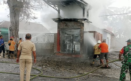 Pom Mini di Sukosari Bondowoso Terbakar, Tiga Penjaga Alami Luka Ringan