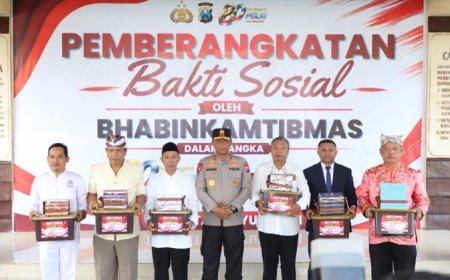 Polda Jatim Awali Peringatan HUT Bhayangkara ke 80 dengan Bakti Sosial Bhabinkamtibmas Salurkan 15.000 Kitab Suci Dan Pembersih Rumah Ibadah di Banyuwangi