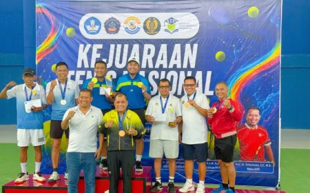 Profesor UNP Raih Juara Tiga Kejuaraan Tenis ATPI Nasional 2026
