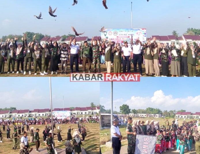 900 Anak TK Meriahkan Hari Anak Nasional Bersama Yonif TP 837