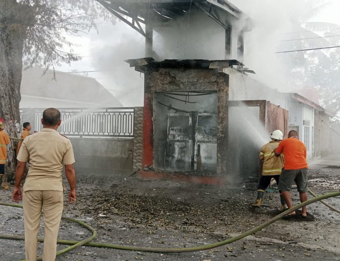 Pom Mini di Sukosari Bondowoso Terbakar, Tiga Penjaga Alami Luka Ringan