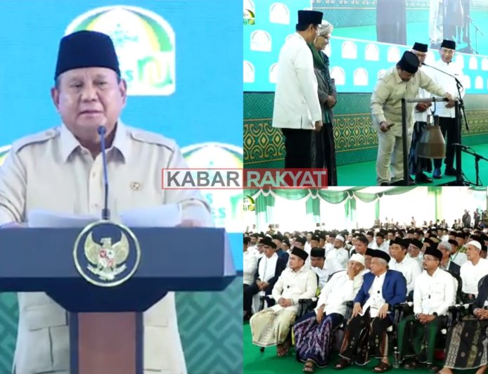 Presiden Prabowo Tutup Munas Konbes NU Bangkalan, Serukan Persatuan dan Peran Ulama Bangsa