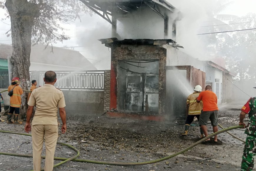 Pom Mini di Sukosari Bondowoso Terbakar, Tiga Penjaga Alami Luka Ringan