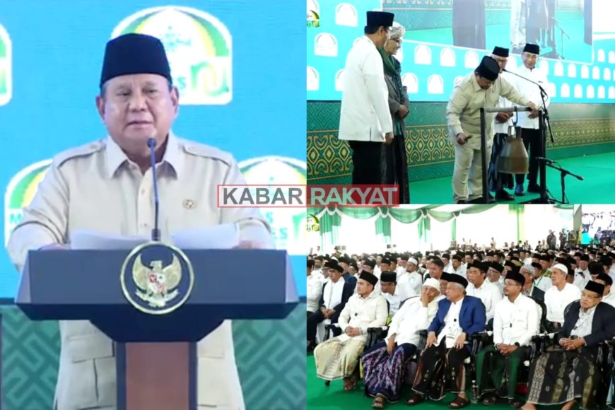 Presiden Prabowo Tutup Munas Konbes NU Bangkalan, Serukan Persatuan dan Peran Ulama Bangsa