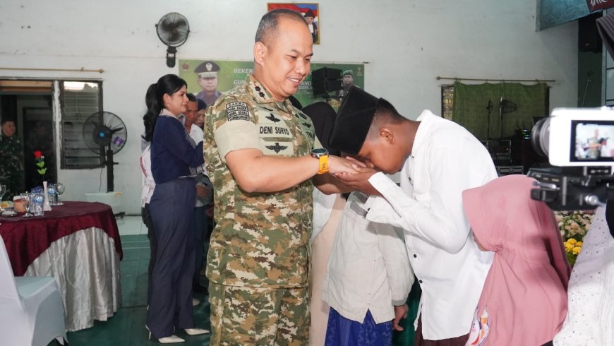 HUT Ke-44 Dandim Lamongan, Pilih Berbagi dengan Anak Yatim