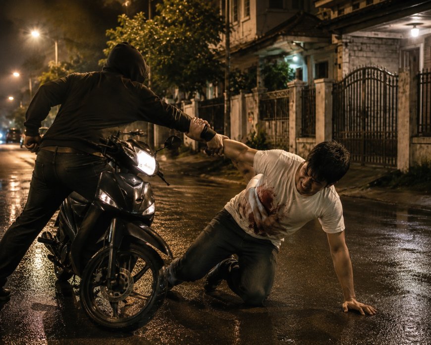 Heroik! Gagalkan Maling Motor di Sedati Sidoarjo, Korban Tumbang Bersimbah Darah di Depan Calon Istri
