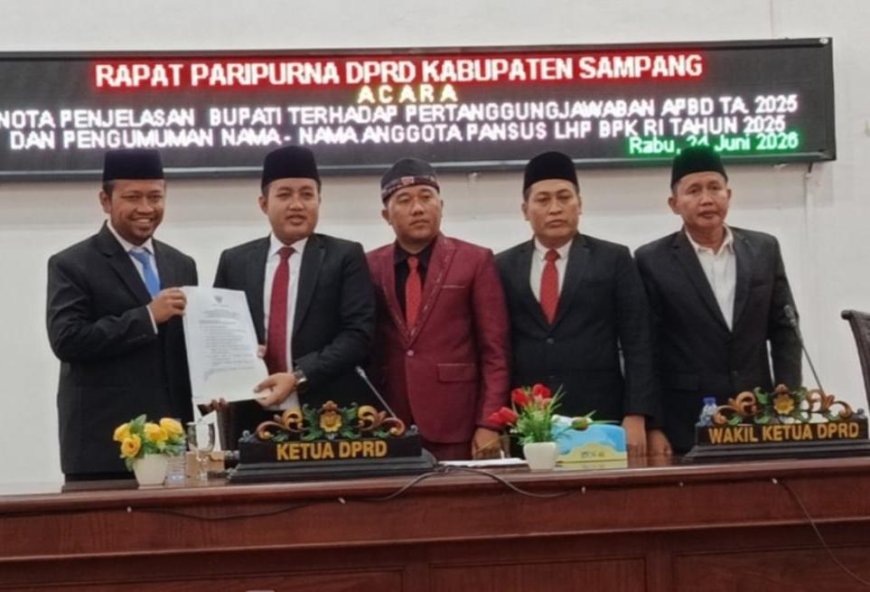Pemkab Sampang Sampaikan Raperda Pertanggungjawaban APBD 2025 Raih WTP Kedelapan