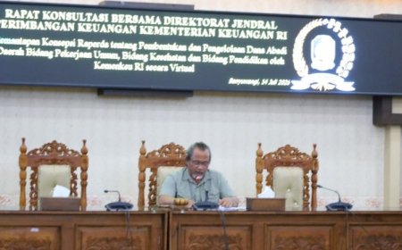 Bapemperda DPRD Banyuwangi Konsultasi Secara Virtual, DJPK Kemenkeu RI Beri Arahan Pembentukan Dana Abadi Daerah