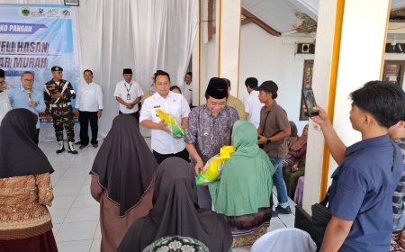 Menko Pangan Salurkan Bantuan Beras, Camat Curahdami Bondowoso Sampaikan Trimakasih Kepedulian Pemerintah kepada Warga Miskin