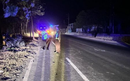 Pelajar Tunggangi Vario Tewas Usai Tabrak Pemotor Nyebrang di Utara Grand Watu Dodol Banyuwangi