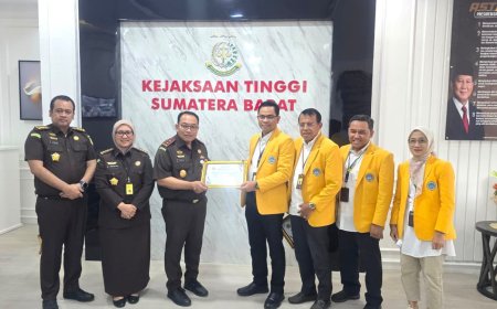 UNP Ganjar Kejati Sumbar Penghargaan Berkat Selamatkan Aset Negara Senilai Rp10 Miliar Lebih