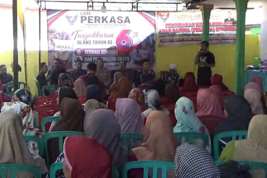 HUT LSM Perkasa Situbondo, Lakukan Pemeriksaan Kesehatan Gratis dan Bagi Sembako