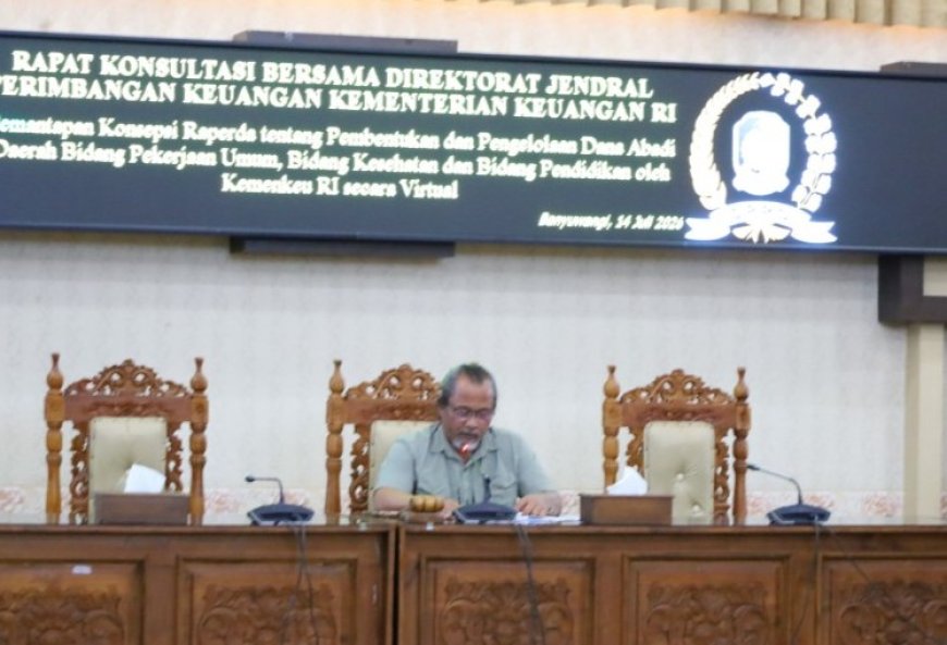 Bapemperda DPRD Banyuwangi Konsultasi Secara Virtual, DJPK Kemenkeu RI Beri Arahan Pembentukan Dana Abadi Daerah