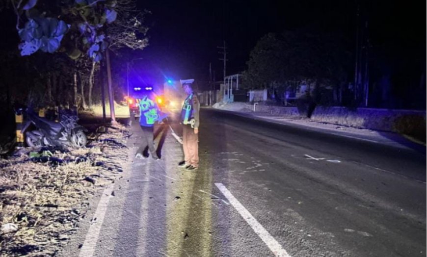 Pelajar Tunggangi Vario Tewas Usai Tabrak Pemotor Nyebrang di Utara Grand Watu Dodol Banyuwangi
