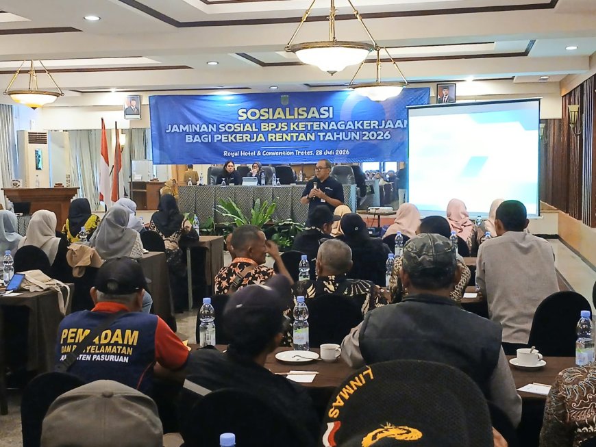 Pemkab Pasuruan Perkuat Perlindungan Pekerja Rentan Lewat BPJS Ketenagakerjaan dan DBHCHT Tahun 2026